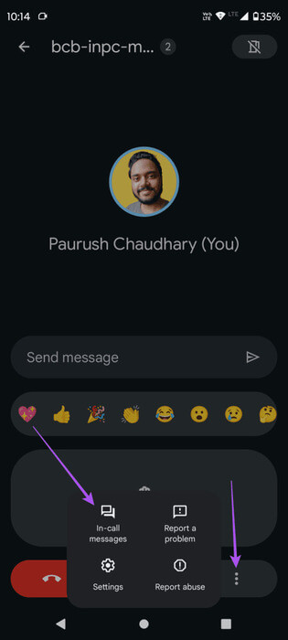 in-call-messages-google-meet-companion-mode-461x1024-1 كيفية استخدام Companion Mode في Google Meet