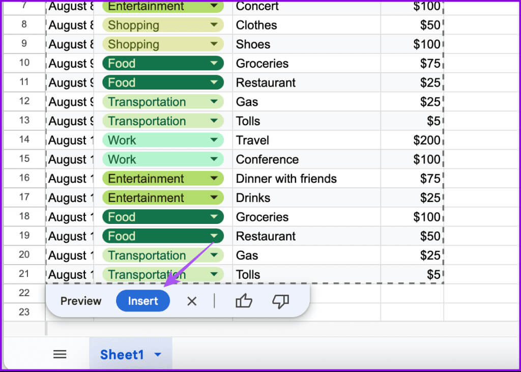 insert-result-duet-ai-google-sheets-1024x731-1 كيفية استخدام Duet AI في Google Sheets وGmail وGoogle Drive