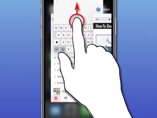 iphone_swipe_upward جرب هذه الإصلاحات إذا كان تطبيق Cash لا يعمل