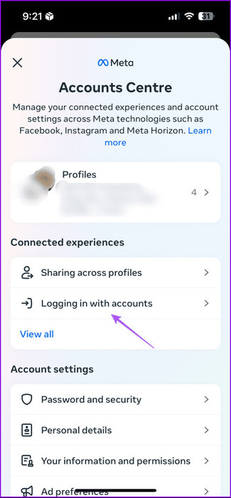 logging-in-with-accounts-instagram-settings-mobile-475x1024-1 كيفية تسجيل الدخول إلى Facebook مع Instagram