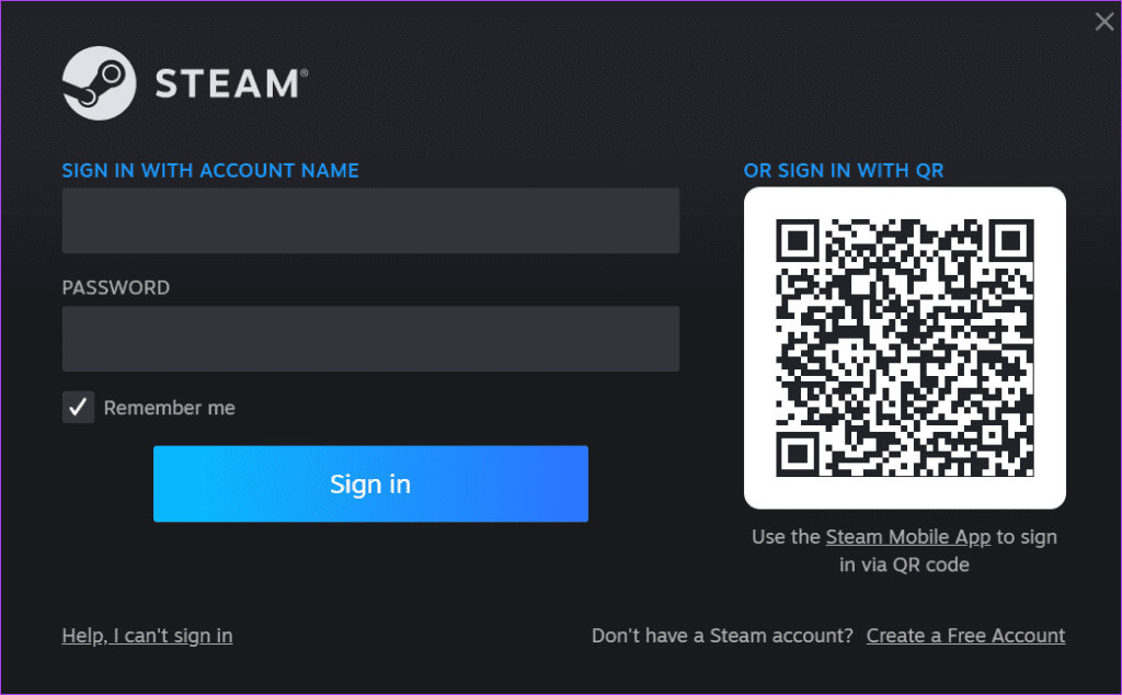 login-to-steam-1024x634-1 أفضل 7 إصلاحات لـ "الشاشة السوداء لقائمة أصدقاء Steam" في Windows 11