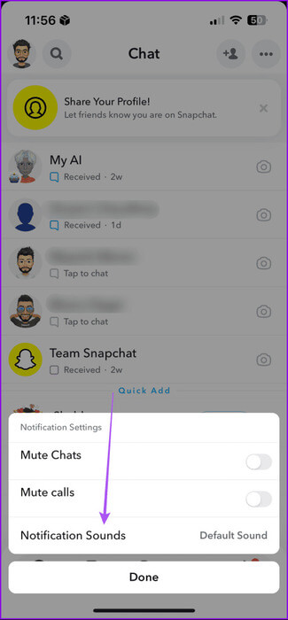 notification-sound-chats-snapchat-475x1024-1 كيفية تغيير صوت الإشعارات في Snapchat