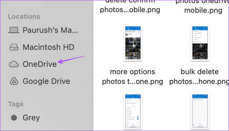 onedrive-finder-mac كيفية حذف الصور من OneDrive