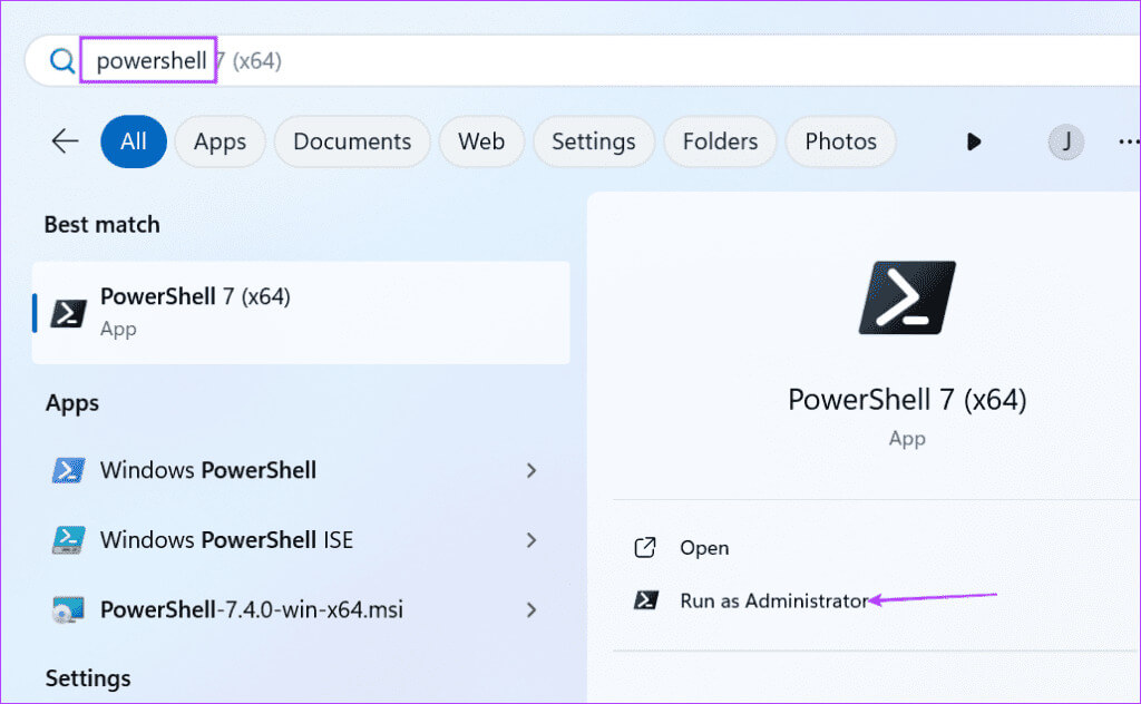 open-powershell-admin-1024x632-1 5 طرق سهلة لتعطيل Hyper-V في Windows 10 و11