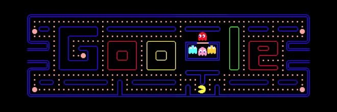 pac-man-google-doodle 10 حقائق مذهلة عن رسومات الشعار المبتكرة على Google