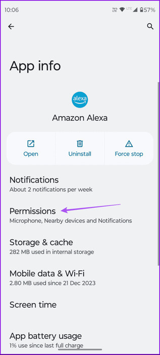 permissions-alexa-app-info-android-463x1024-1 أفضل 9 إصلاحات لعدم عمل تطبيق Amazon Alexa على iPhone وAndroid