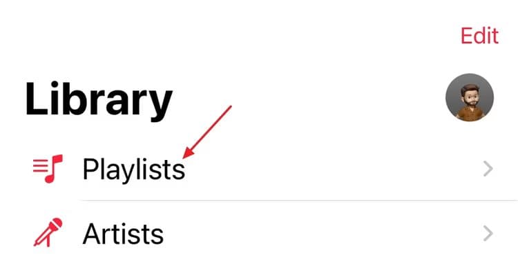 playlist-option-in-the-library-option-of-the-apple-music-app كيفية استخدام قوائم التشغيل التعاونية على Apple Music