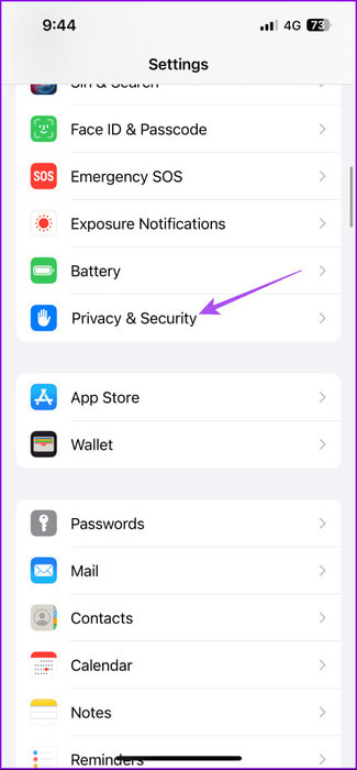 privacy-and-security-settings-iphone-1-475x1024-1 أفضل 5 إصلاحات لعدم عمل الوضع الداكن في Google Maps