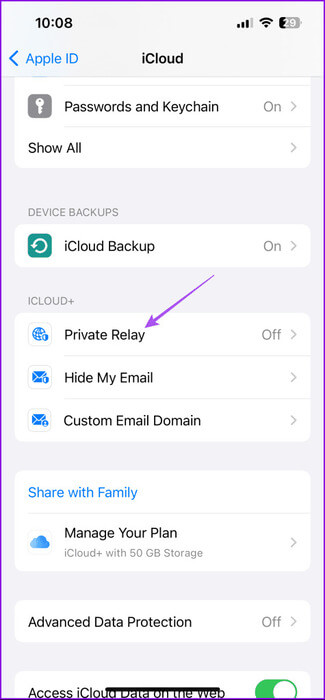 private-relay-icloud-settings-iphone-475x1024-1 أفضل 9 إصلاحات لعدم عمل تطبيق Amazon Alexa على iPhone وAndroid
