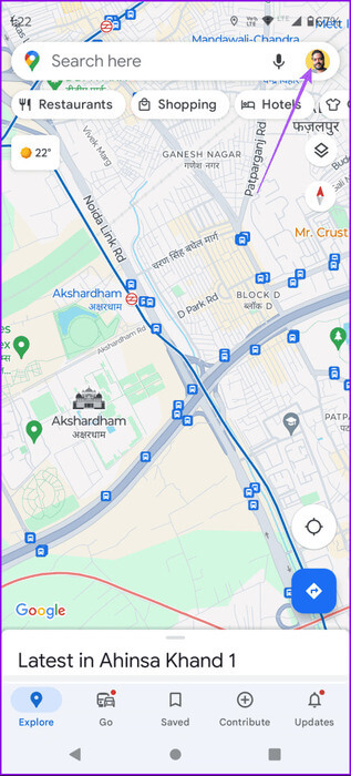 profile-icon-google-maps-463x1024-1 كيفية استخدام Glanceable Directions على Google Maps