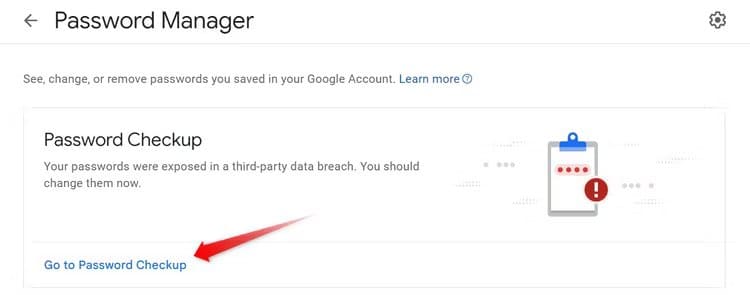 running-the-password-checkup-in-google-password-manager 8 طرق تجعل حساب بريدك الإلكتروني سهل الاختراق من قبل المتسللين
