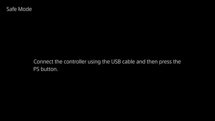 safe-mode-connect-controller كيفية تحسين الأداء على جهاز PS5