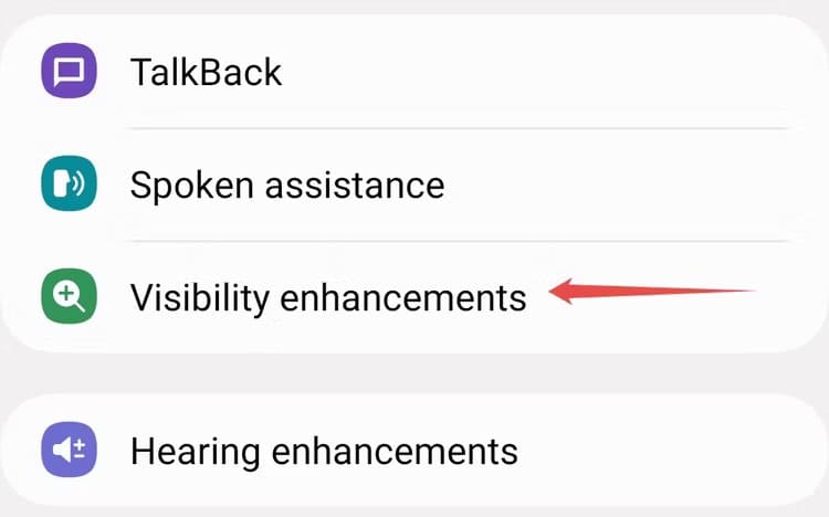 samsung-accessibility-visibility-enhancements-menu 6 نصائح لتسهيل استخدام هاتف Android