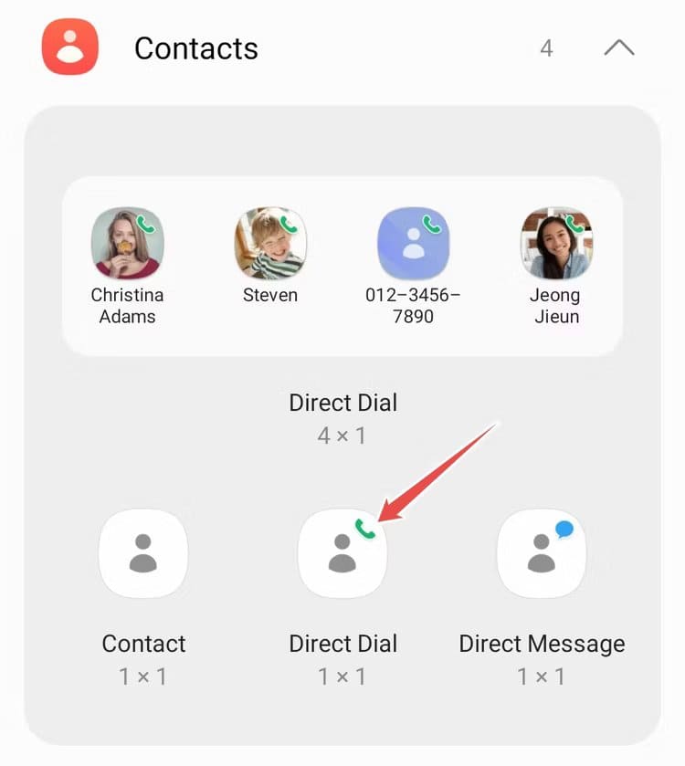 samsung-contacts-app-widgets 6 نصائح لتسهيل استخدام هاتف Android