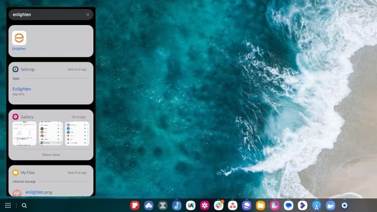 samsung-dex-desktop-search 10 أسباب تجعل Samsung DeX قادرًا على استبدال الكمبيوتر المكتبي لديك