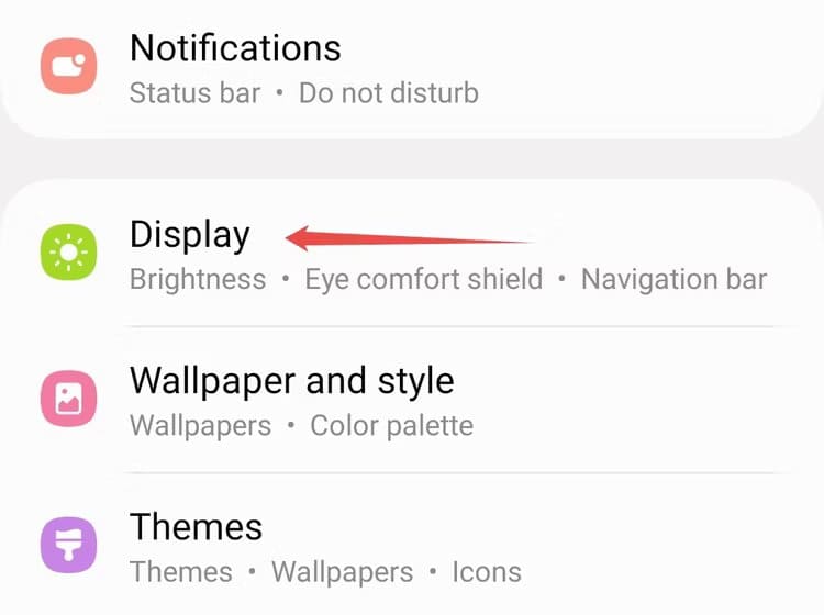 samsung-display-menu 6 نصائح لتسهيل استخدام هاتف Android