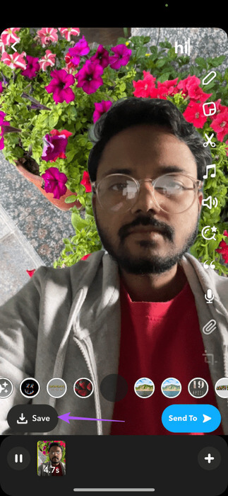 save-green-screen-video-snapchat-473x1024-1 كيفية استخدام وضع المخرج على Snapchat