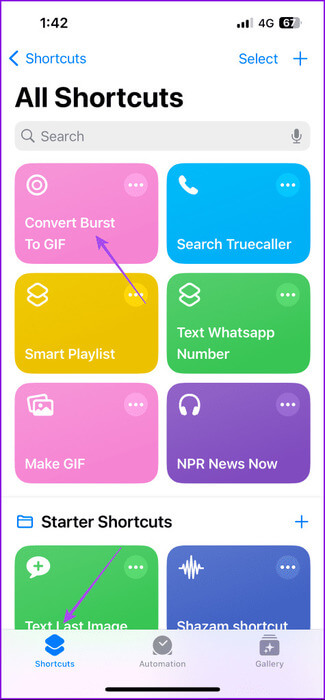 select-convert-burst-to-GIF-shortcuts-iphone-475x1024-1 أفضل 5 إعدادات للكاميرا لالتقاط صور بأفضل جودة من iPhone 13