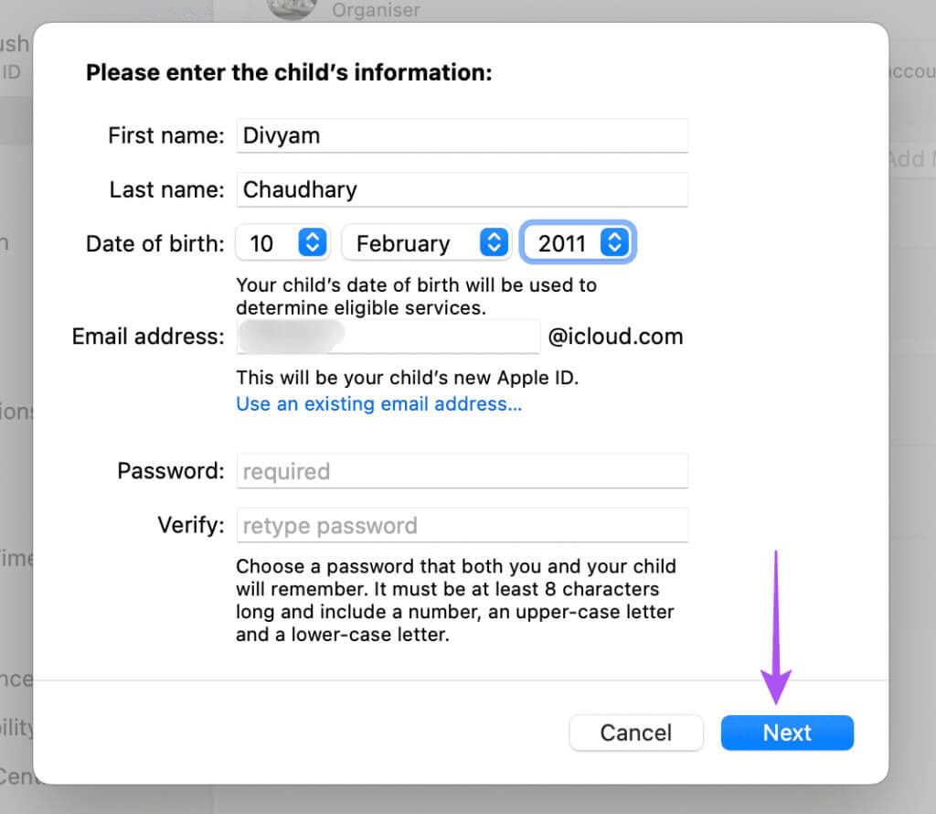 set-password-for-child-account-family-sharing-mac-1024x890-1 كيفية إعداد أدوات الرقابة الأبوية على Mac