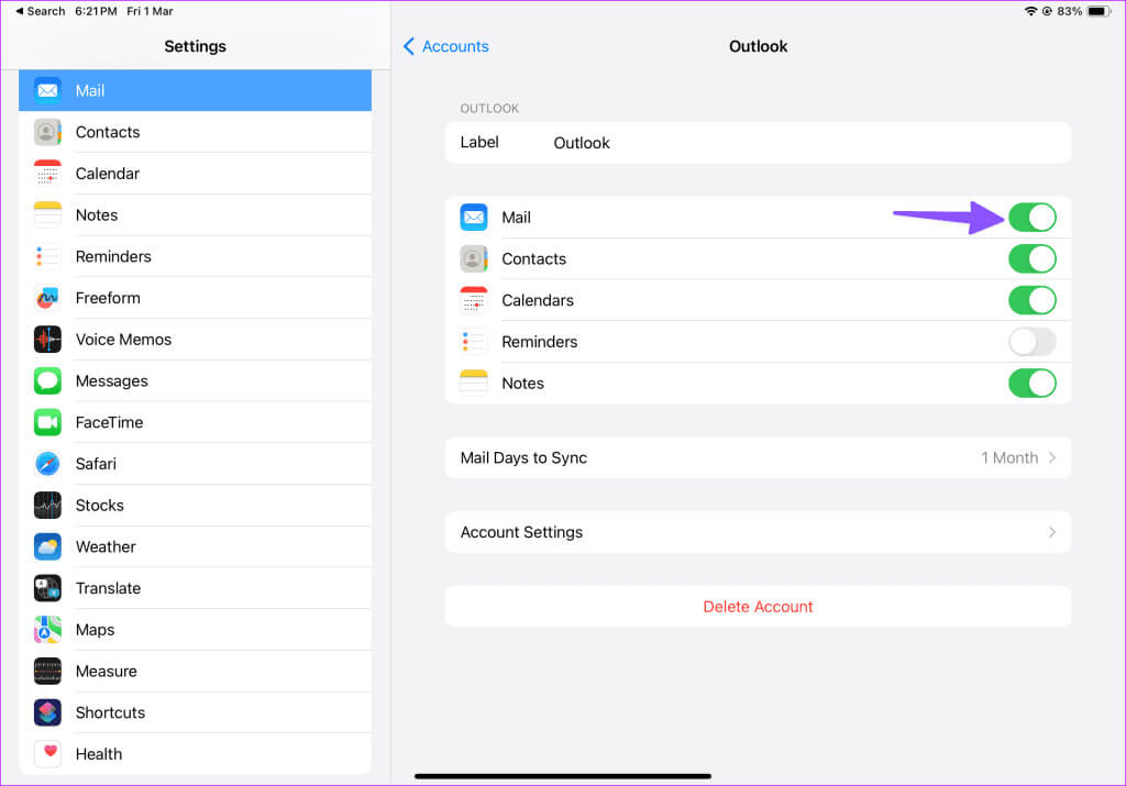 كيفية إعداد Outlook على iPad - %categories