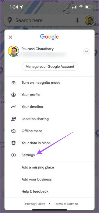 settings-google-maps-iphone-475x1024-1 أفضل 5 إصلاحات لعدم عمل الوضع الداكن في Google Maps