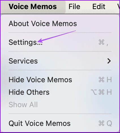 settings-voice-memos-mac 3 أفضل الطرق لتسجيل الصوت على Mac