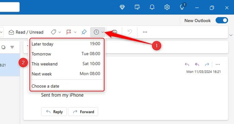 snooze Outlook الجديد لنظام التشغيل Windows: كل ما تحتاج إلى معرفته