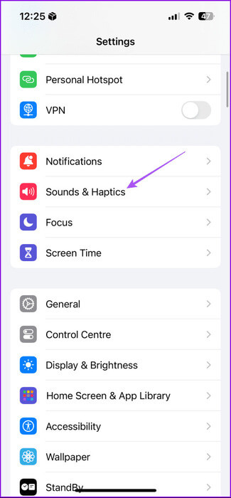 sounds-and-haptics-settings-iphone-475x1024-1 كيفية تغيير صوت الإشعارات في Snapchat
