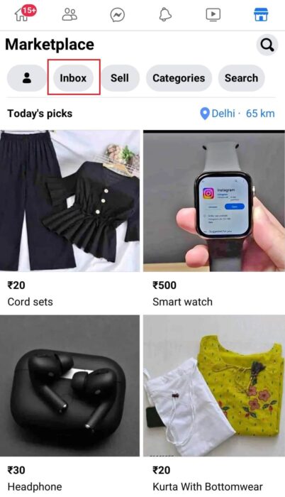 tap-on-inbox-e1711298470176 الإبلاغ عن مشتري على Facebook Marketplace: كيف وماذا يحدث إذا قمت بذلك؟
