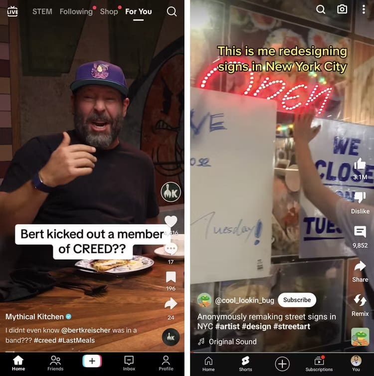 tiktok-shorts-screenshots إذا حظرت الولايات المتحدة TikTok، فهل يمكن أن تتولى YouTube Shorts السيطرة؟