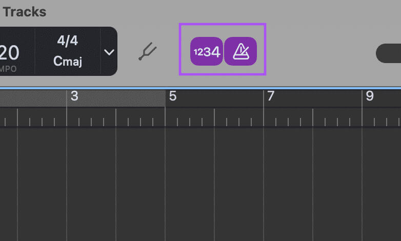 turn-off-metronome-garageband-mac 3 أفضل الطرق لتسجيل الصوت على Mac