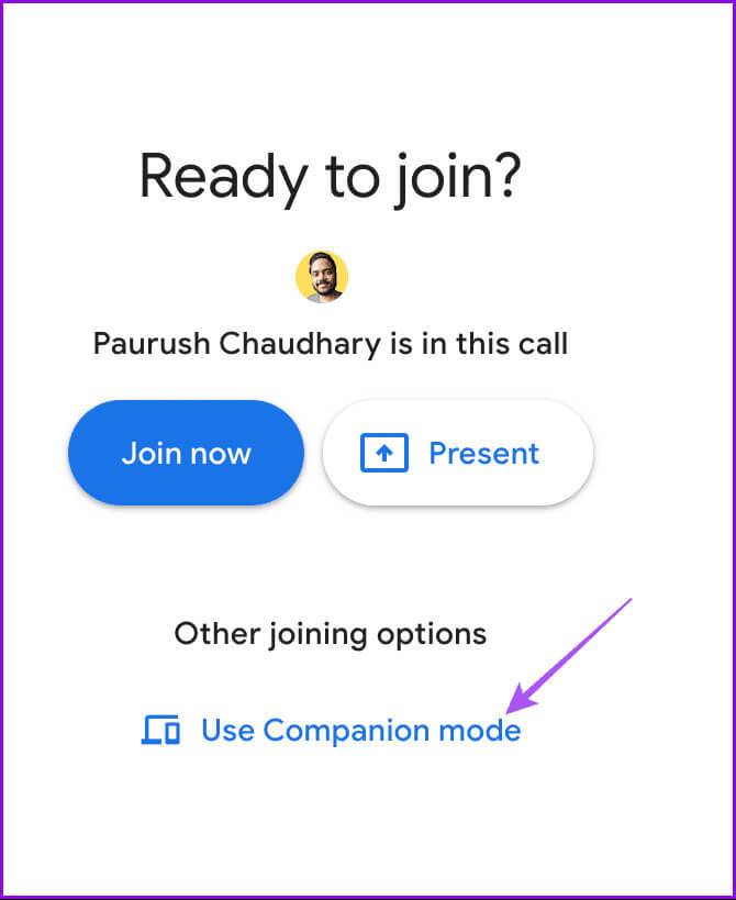 use-companion-mode-google-meet-desktop كيفية استخدام Companion Mode في Google Meet