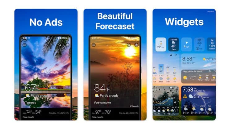 weawow-weather أفضل 10 تطبيقات widgets الطقس على نظام Android