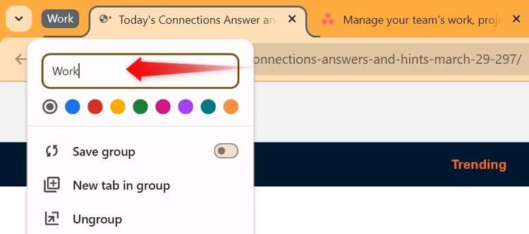 1-adding-a-new-tab-group-in-chrome افعل هذه الأشياء السبعة الآن لجعل Chrome أفضل