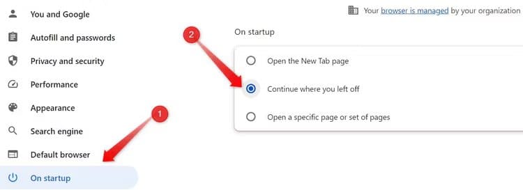 4-enabling-the-continue-where-you-left-off-feature-in-chrome-settings افعل هذه الأشياء السبعة الآن لجعل Chrome أفضل