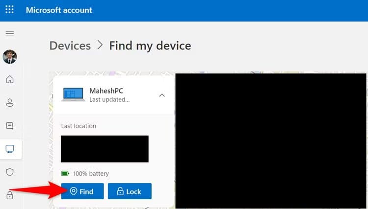 4-start-finding-device كيفية تمكين واستخدام العثور على جهازي على Windows 11