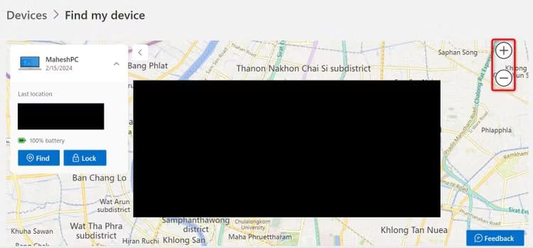5-view-device-location كيفية تمكين واستخدام العثور على جهازي على Windows 11