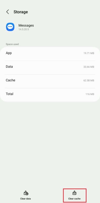Go-to-Storage-and-tap-Clear-cache-e1712269615500 اختفاء الرسائل النصية على هاتف Android؟ كيف تصلحها