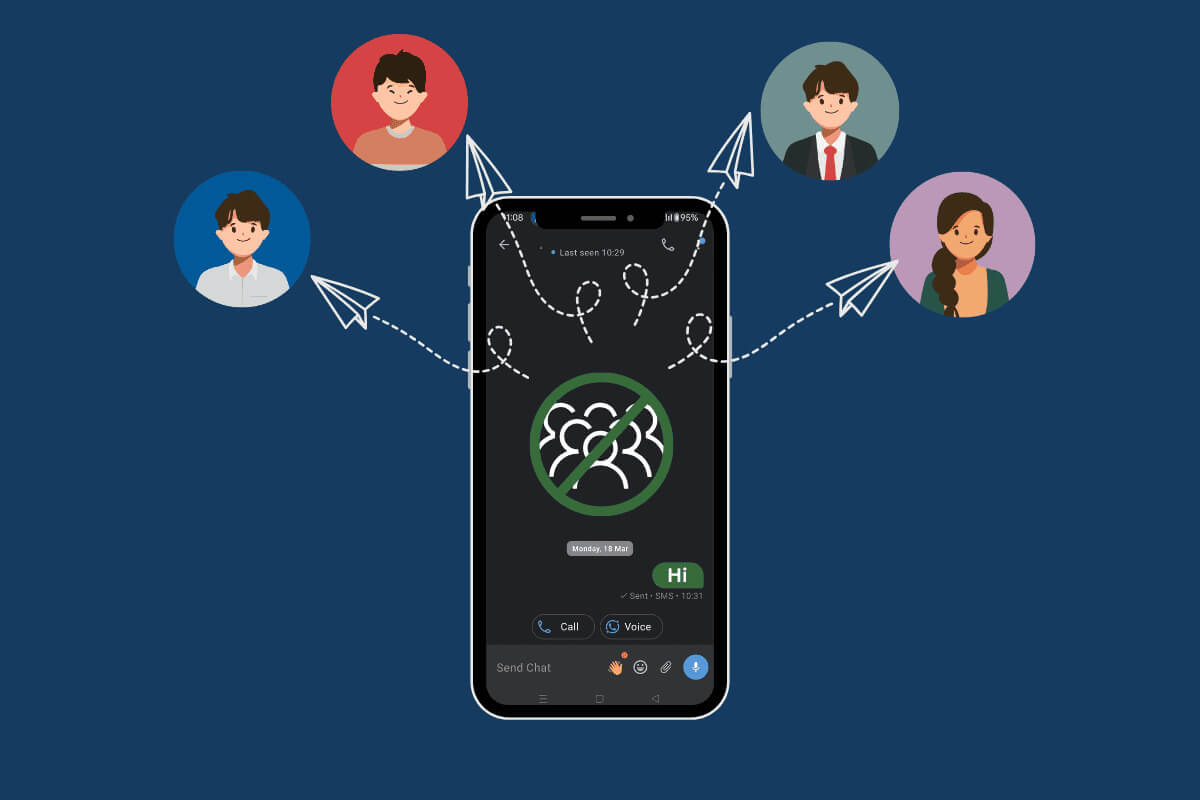 How-to-Text-to-Multiple-Contacts-Without-Group-Message-on-Android-and-iPhone-1 كيفية إرسال رسائل نصية إلى جهات اتصال متعددة دون استخدام ميزة الرسائل الجماعية على Android وiPhone