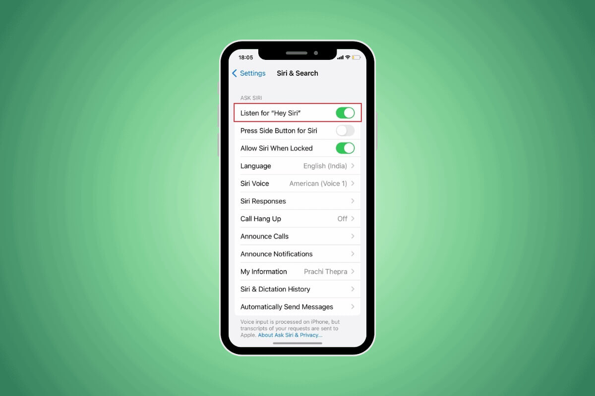 Stop-Siri-from-Responding-to-Other-Voices كيفية منع Siri من الاستجابة للأصوات الأخرى والتعرف على صوتي فقط