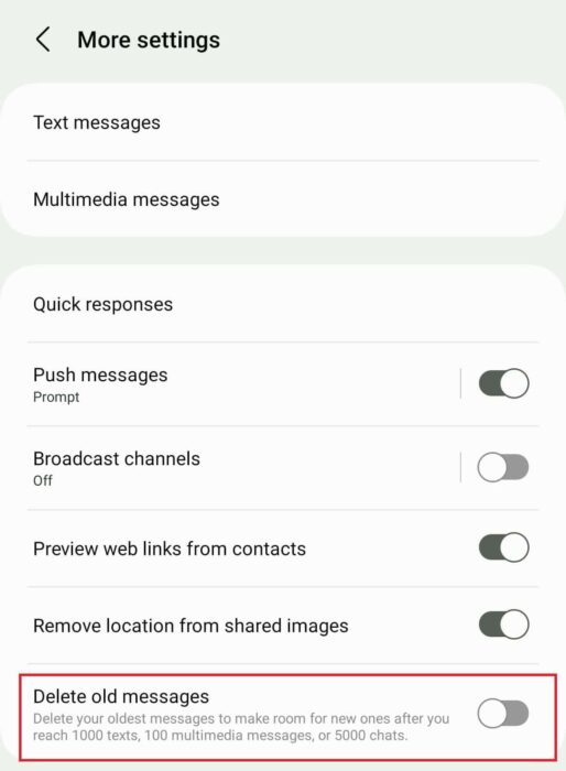 Tap-More-settings-and-then-look-for-options-like-Delete-old-messages-or-Message-limits-e1712269498511 اختفاء الرسائل النصية على هاتف Android؟ كيف تصلحها