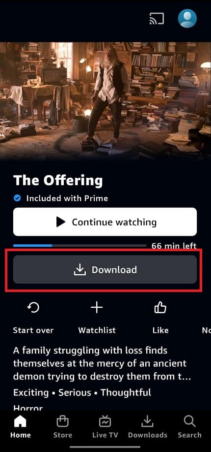 Tap-on-the-Download-Amazon-Prime-Video أين يتم تنزيل فيديو Amazon على Android