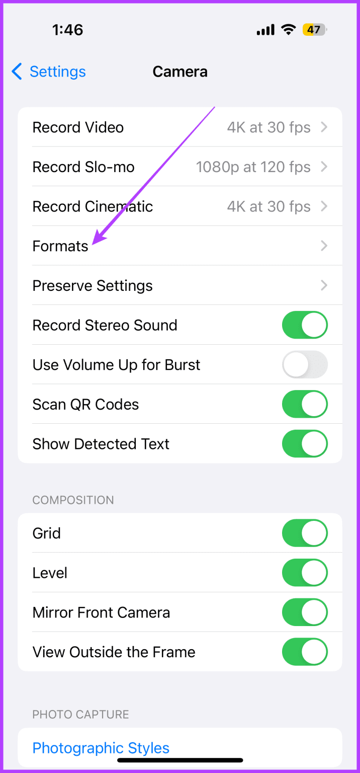 apple-prores-log-2-716x1536-1 لماذا لا يعمل تسجيل الفيديو الخاص بـ iPhone 15 Pro وكيفية إصلاحه