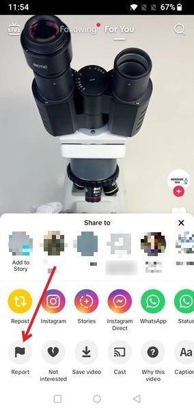 block-users-tiktok-mobile-report-button طريقة سهلة لحظر شخص على TikTok