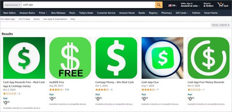 cash-app-amazon أنت بحاجة إلى متجر Play على Fire Tablet للحصول على هذه التطبيقات العشرة الشائعة