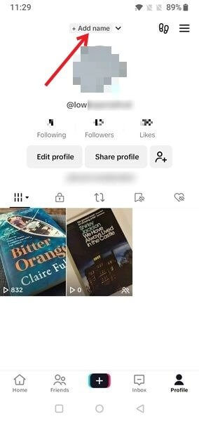 change-username-tiktok-mobile-add-name خطوات بسيطة لتغيير اسم المستخدم واسم العرض على TikTok