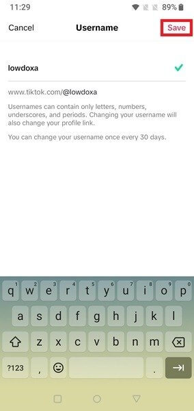 change-username-tiktok-mobile-type-new خطوات بسيطة لتغيير اسم المستخدم واسم العرض على TikTok