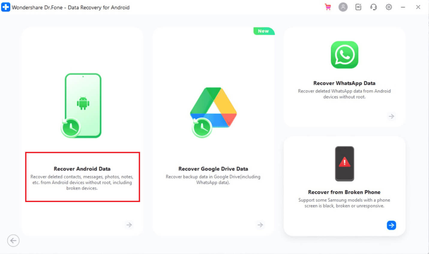 click-on-recover-android-data-1 كيفية استعادة رسائل TikTok المحذوفة على iPhone وAndroid