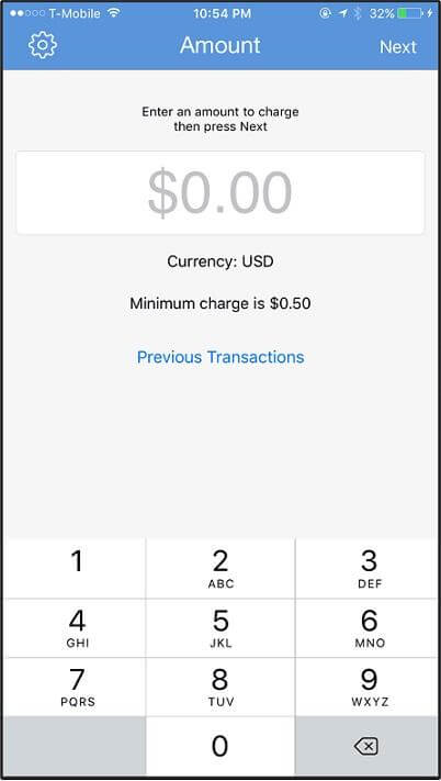 enter-the-amount كيفية مسح بطاقات الائتمان على Android