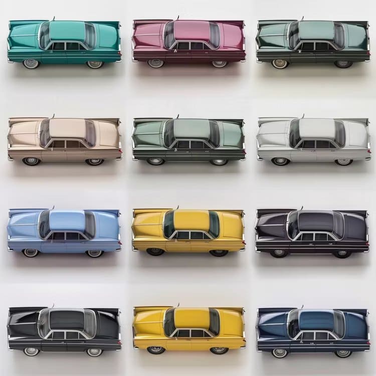 gendowasright_cars_of_different_colors_-no_red_cars_276a78ef-2403-4e5f-8bf8-010517eecf19_1 6 نصائح لإنشاء الصورة التي تريدها بالضبط في MidJourney